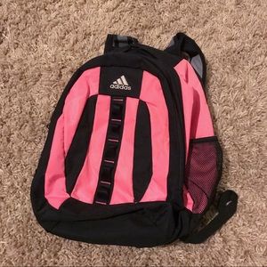 Large Pink Adidas Backpack
